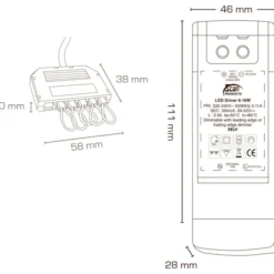 Scan Products driver, dæmpbar, 18W