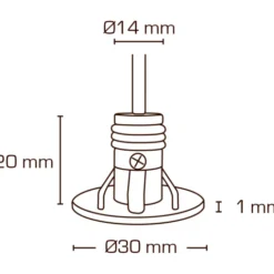 Scan Products Lia møbelspot, 2700K