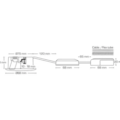 Scan Products Luna Low Profile 2.0 indbygningsspot, 2700K, mat hvid