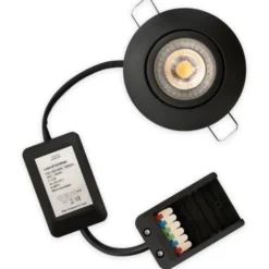 Scan Products Luna Low Profile 2.0 indbygningsspot, 2700K, mat sort