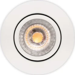 Scan Products Luna Low Profile indbygningsspot, mat hvid, 3000K, 6 st