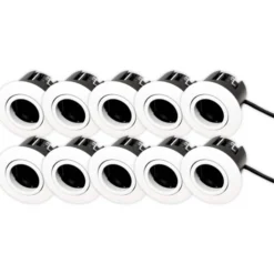 Scan Products Luna Quick Install 2.0 indbygningsspot, GU10, mat hvid, 10 stk