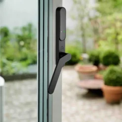 Secuyou Smart lock access terrassedørsgreb, indvendig, venstre, matsort