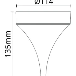 SG Bell baldakin m. tragt, sort