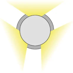 SG Luna Deco O nedgravningsspot, 3 lysudgange