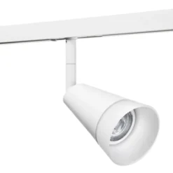 SG Zip Glas 1F skinnespot, dimtowarm, hvid