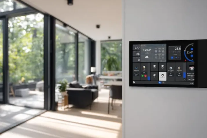 Shelly XL vægdisplay, Bluetooth & Wi-Fi, sort