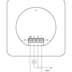Shelly XL vægdisplay, Bluetooth & Wi-Fi, sort