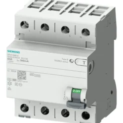 Siemens 5SV HPFI relæ B, 4P, 63A