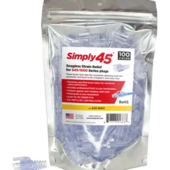 Simply45 RJ45 aflaster til CAT5 netværkstik, 100 stk.