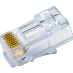 Simply45 RJ45 gennemkørsel stik CAT.6/6A uskærmet, blå, 20-pak