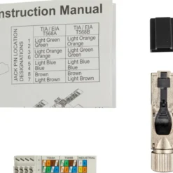 Simply45 RJ45 Keystone konnektor, CAT6/6A/7A, værktøjsfri