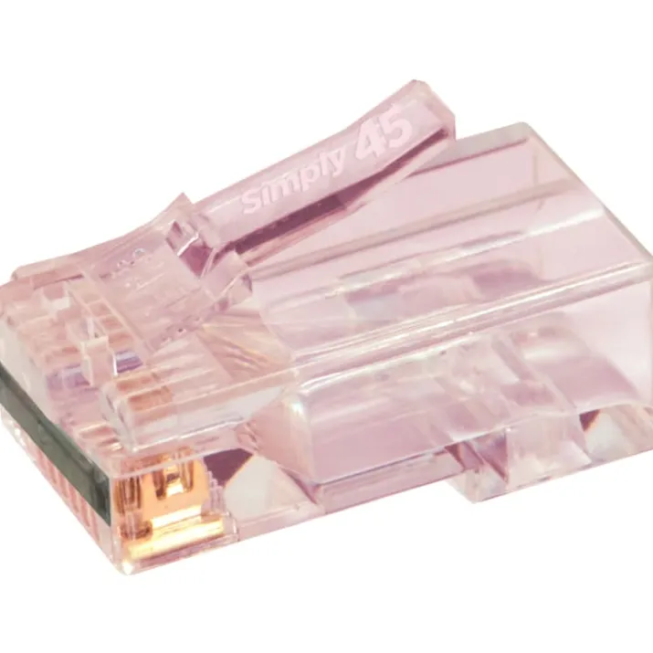 Simply45 RJ45 netværksstik, CAT6/6A, uskærmet, 100 stk.