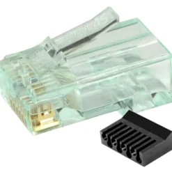 Simply45 RJ45 standard stik CAT.6/6A uskærmet, grøn, 20-pak