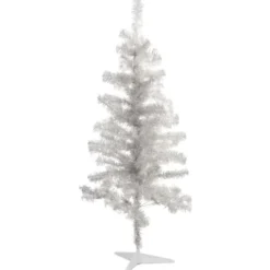 Sirius Happy kunstigt juletræ med lys, sølv, 120 cm
