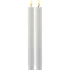 Sirius Smilla LED kronelys, genopladelig, hvid