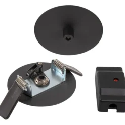 SLV Fitu loftroset for indbygning Ø85 mm, sort