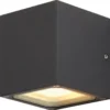 SLV Sitra Cube udendørs væglampe, uplight /downlight, antracit