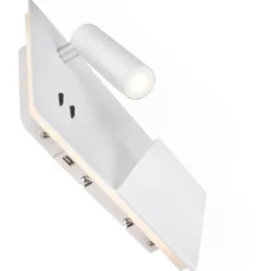 SLV Somnila USB væglampe, hvid, højre