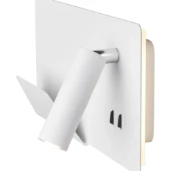 SLV Somnila USB væglampe, hvid, venstre