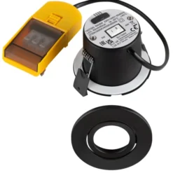 SLV Universal indbygningsspot, sort, 12-pak