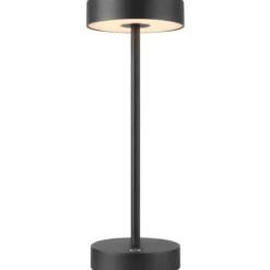 SLV Vinolina genopladelig bordlampe, sort