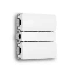 Smartkontakten Zigbee batteritryk til LK Fuga, blanke tangenter, hvid