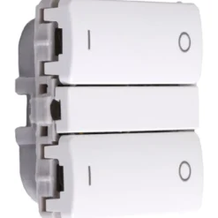 Smartkontakten Zigbee batteritryk til LK Fuga, tænd/sluk, hvid