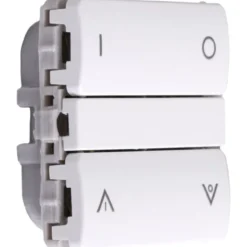 Smartkontakten Zigbee batteritryk til LK Fuga, tænd/sluk og op/ned, hvid