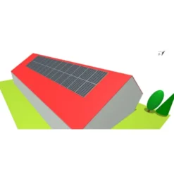 Solcelle pakkeløsning til tegl tag, 10,53kWp