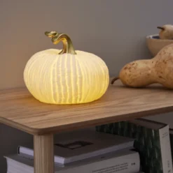 Star Trading Pumpkin græskar med lys, 15 cm