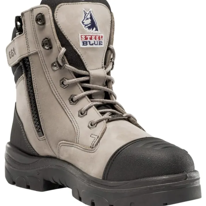 Steel Blue Southern Cross Zip sikkerhedsstøvler S3, grå, str. 38