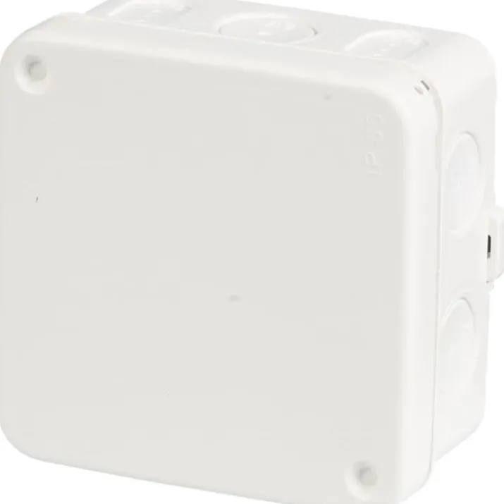 5 stk ABB AP75 forgreningsdåse, 75x75x38 mm, hvid
