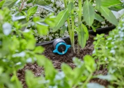 10 stk Gardena micro-drip justerbar rækkedrupvander, trykkompenserende