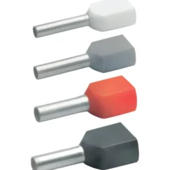 100 stk Klauke isoleret dobbelt terminalrør, kobber, 2 x 16,0 mm², 30 mm