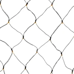 12 stk Konstsmide udendørs lysnet, batteri, 80 varm hvide lys, 160 x 80 cm