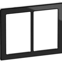 10 stk LK Fuga Pure designramme 2x1,5 modul, sort/hvid