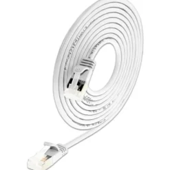 10 stk Net-com patchkabler U/UFTP kat.6 1 meter, Ø3,8 mm, hvid