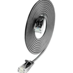10 stk Net-com patchkabler U/UFTP kat.6 0,25 meter, Ø3,8 mm, sort