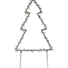 2 stk Nordic Winter metal juletræ med lys, 75 cm