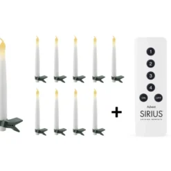 6 stk Sirius Carolin juletræslys, 10 stk