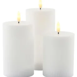 6 stk Sirius Smilla LED bloklys, genopladelig, hvid
