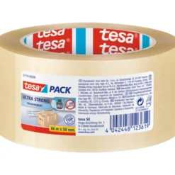 6 stk Tesa emballagetape, klar, stærk, 50 mm, 66 meter