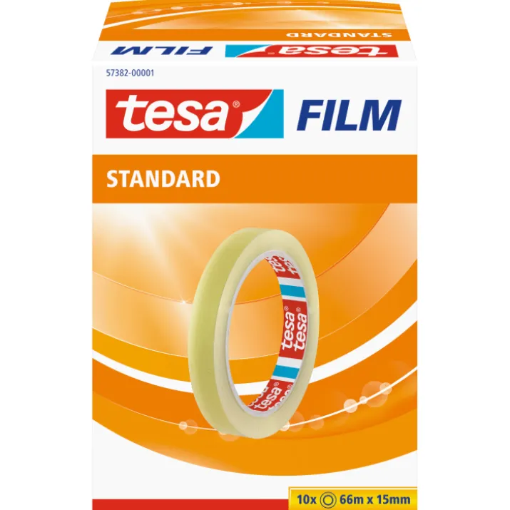 10 stk Tesa Film kontortape, 15 mm, 66 meter