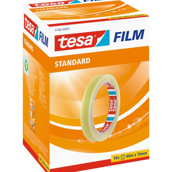 10 stk Tesa Film kontortape, 15 mm, 66 meter