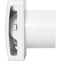 4 stk Thermex Ecoair badventilator med fugtstyring Ø100 mm, hvid