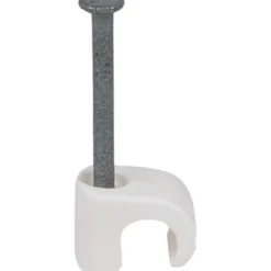 100 stk Tillex kabelclips 3-5/16 mm, hvid