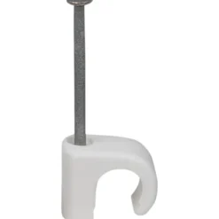100 stk Tillex kabelclips 5-7/20 mm, hvid
