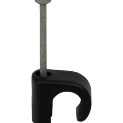 100 stk Tillex kabelclips 5-7/20 mm, sort