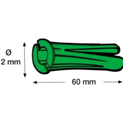 500 stk Tillex KP rawlplug, Ø12x60 mm, grøn